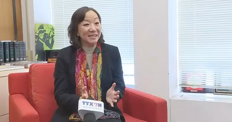 Nguyen Thi Lien Hang, directora del Instituto Weatherhead de Asia Oriental, de la Universidad de Columbia, Estados Unidos (Foto: VNA)