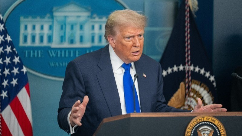 El presidente estadounidense, Donald Trump, durante un discurso en la Casa Blanca. (Foto: Xinhua/VNA)