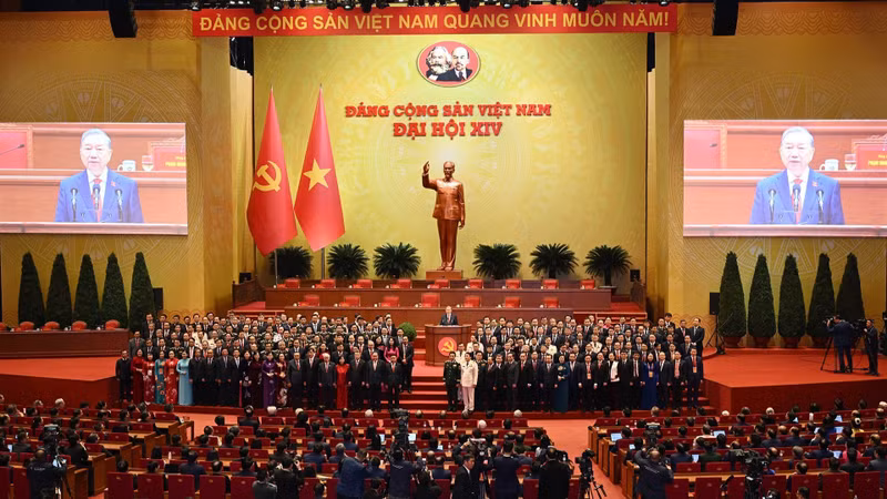 En el XIV Congreso Nacional del PCV. (Foto: Nhan Dan)