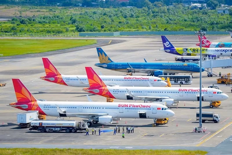 La aerolínea vietnamita Sun PhuQuoc Airways. (Foto ilustrativa: VNA)