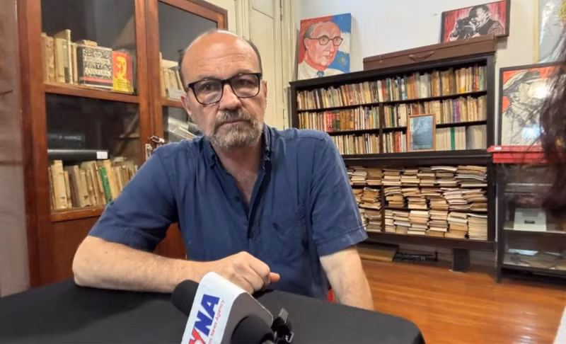 Marcelo Rodríguez, jefe de Relaciones Internacionales del Comité Central del Partido Comunista de Argentina. (Foto: VNA)