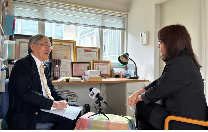 Panorama de la entrevista (Foto: VNA)