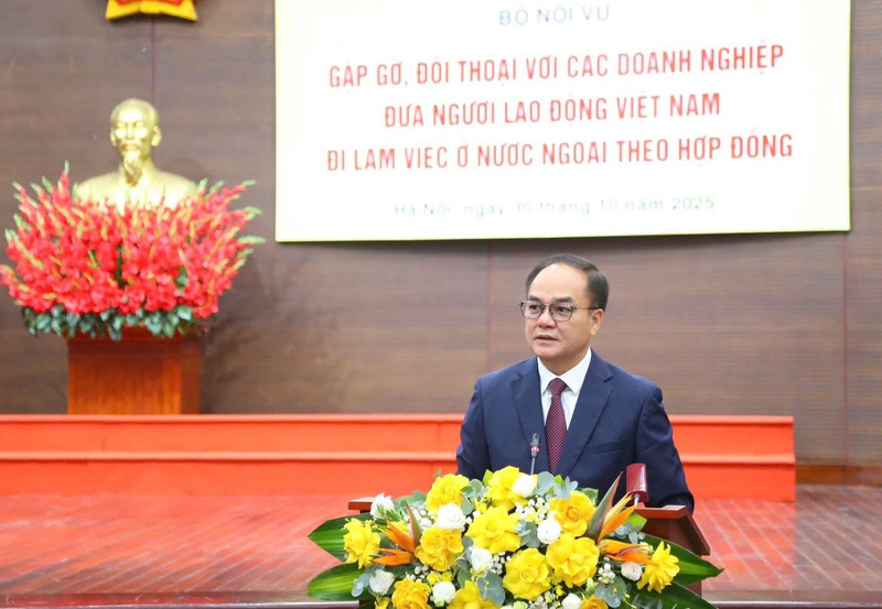 El viceministro vietnamita del Interior Vu Chien Thang habla en la cita. (Foto: thanhtra.com.vn)
