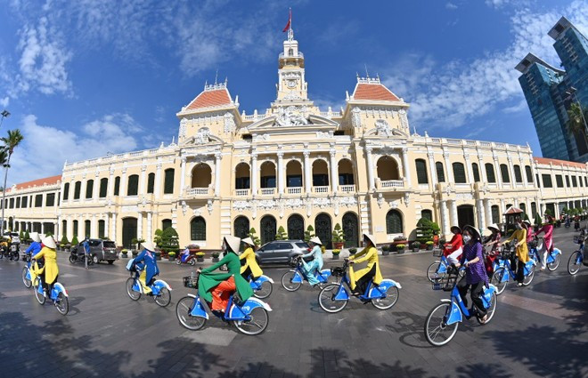 Ciudad Ho Chi Minh cuenta con numerosos productos turísticos únicos que atraen a turistas nacionales y extranjeros. Foto de la ilustración: Periódico Tin Tuc (Noticias)