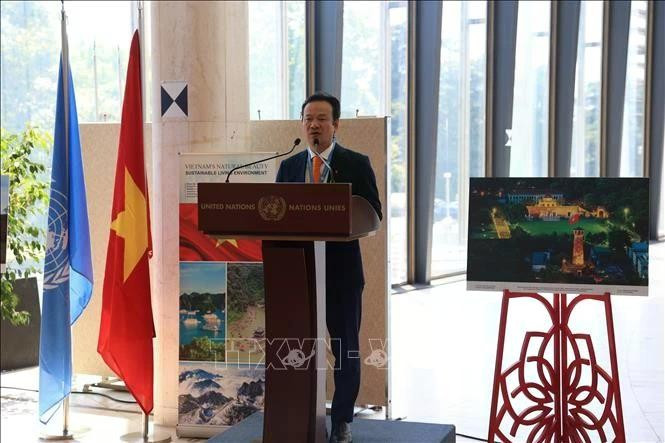 El embajador vietnamita Mai Phan Dung habla en el evento (Foto: VNA)