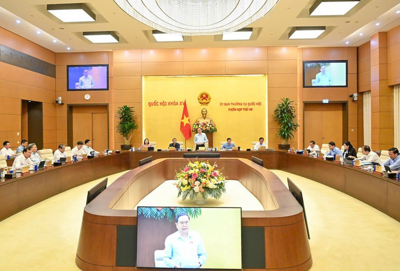 En la 46ª reunión del Comité Permanente de la Asamblea Nacional de Vietnam. (Foto: Nhan Dan)