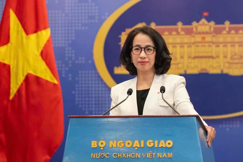 La portavoz del Ministerio de Relaciones Exteriores de Vietnam, Pham Thu Hang (Foto: VNA)