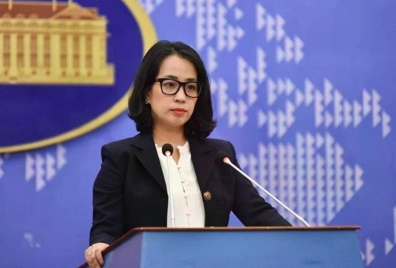 La portavoz del Ministerio de Relaciones Exteriores de Vietnam, Pham Thu Hang. (Foto: VNA)