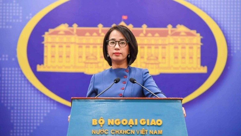 La portavoz del Ministerio de Relaciones Exteriores, Pham Thu Hang. (Foto: Ministerio de Relaciones Exteriores)