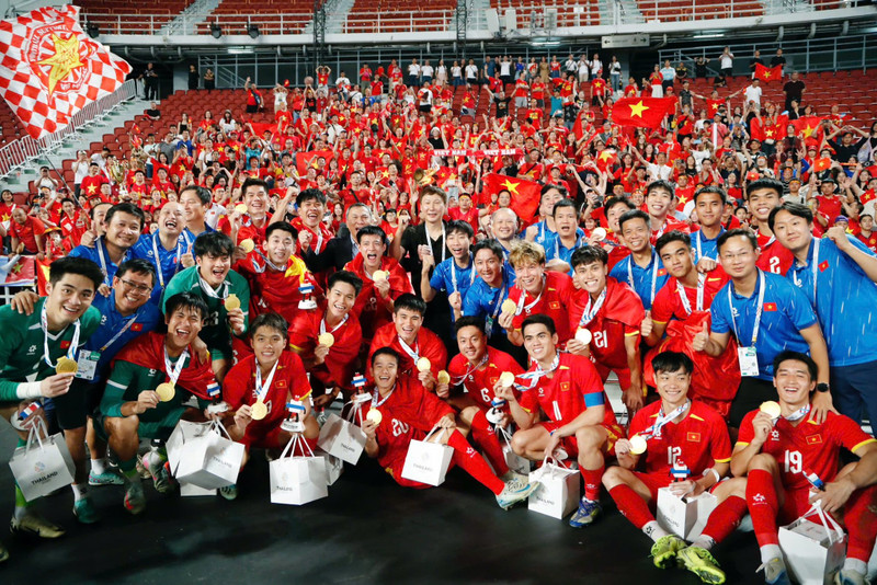 Victoria del equipo de fútbol sub-22 de Vietnam recibe elogios de la prensa surcoreana