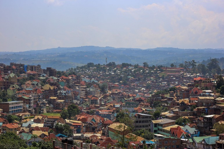 Vista de la ciudad de Bukavu, provincia de Kivu del Sur, República Democrática del Congo. (Foto: Xinhua/VNA)
