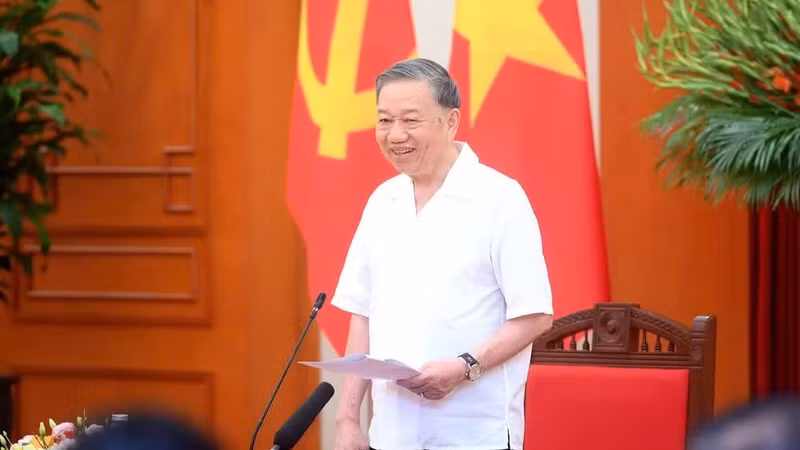 El secretario general del Partido Comunista de Vietnam y presidente de Estado, To Lam.