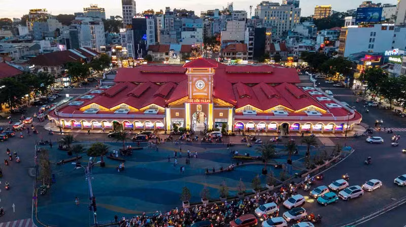 Vista del mercado de Ben Thanh en Ciudad Ho Chi Minh. (Foto: laodong.vn)