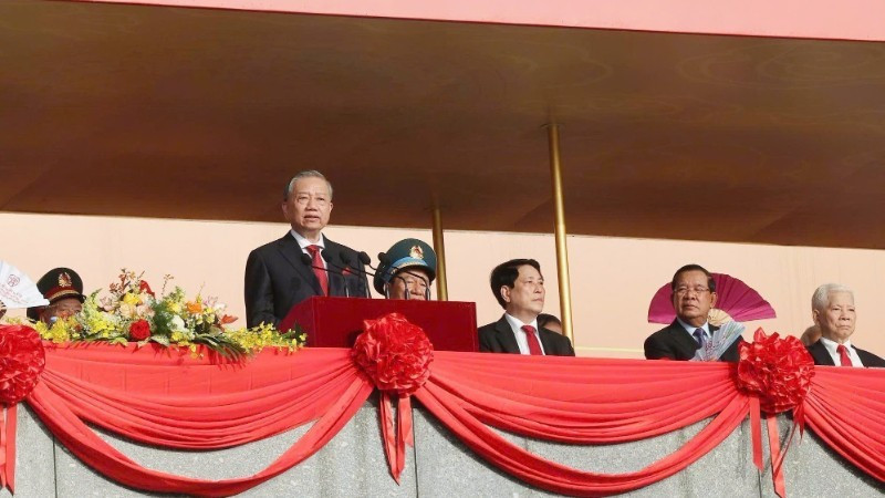 El secretario general del Partido Comunista de Vietnam, To Lam, en el evento.