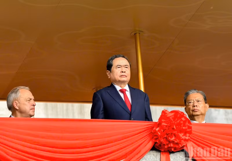 El presidente de la Asamblea Nacional Tran Thanh Man.