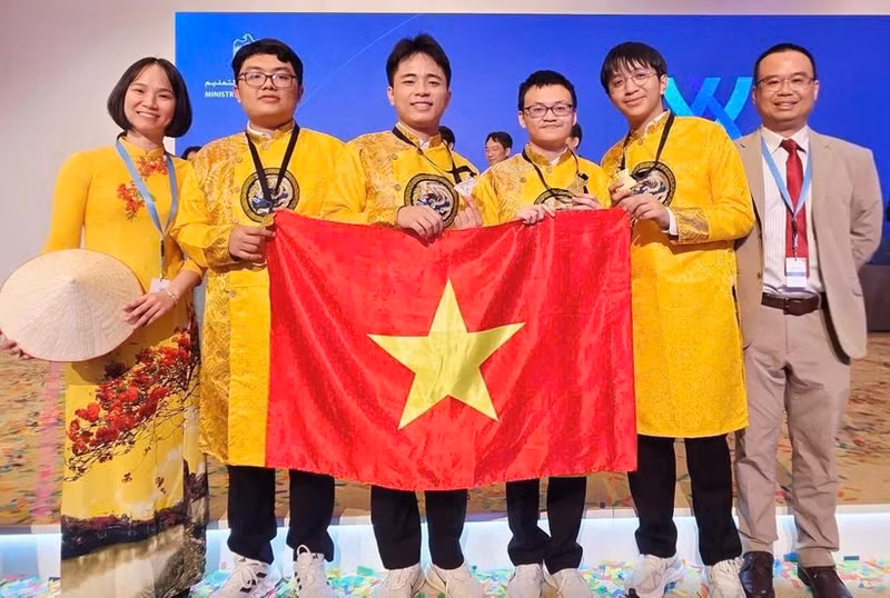 La delegación de Vietnam (Foto: Ministerio de Educación y Formación de Vietnam)