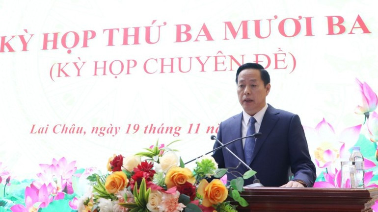 Ha Quang Trung, subsecretario del Comité del Partido Comunista de Vietnam en Lai Chau, elegido como presidente del Comité Popular. (Foto: Nhan Dan)