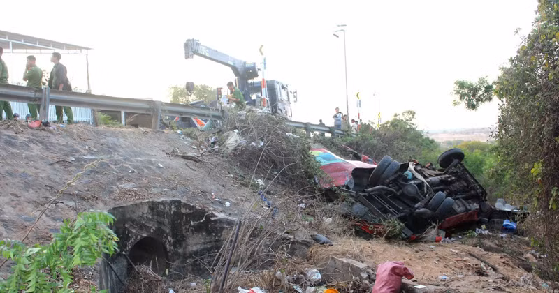 Escenario del accidente. (Foto: VNA)