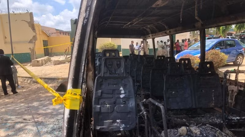 Escena de un ataque contra una prisión en Abuja, Nigeria. (Foto: Xinhua)