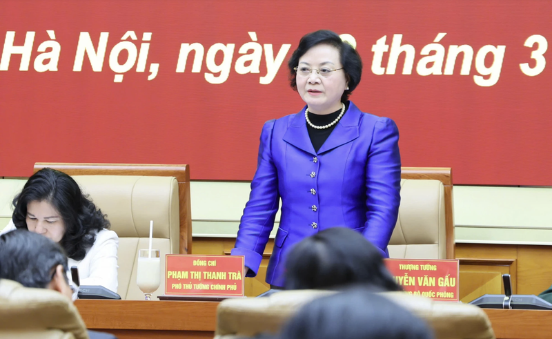 La viceprimera ministra Pham Thi Thanh Tra en el evento. (Foto: VGP)