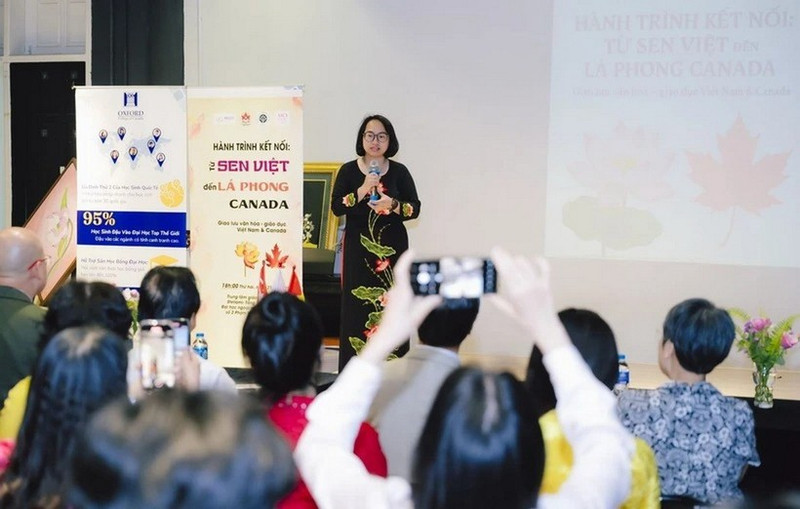 Phan Thi Quynh Trang, fundadora del Consejo de Cultura y Educación Canadá–Vietnam (Foto: VNA)