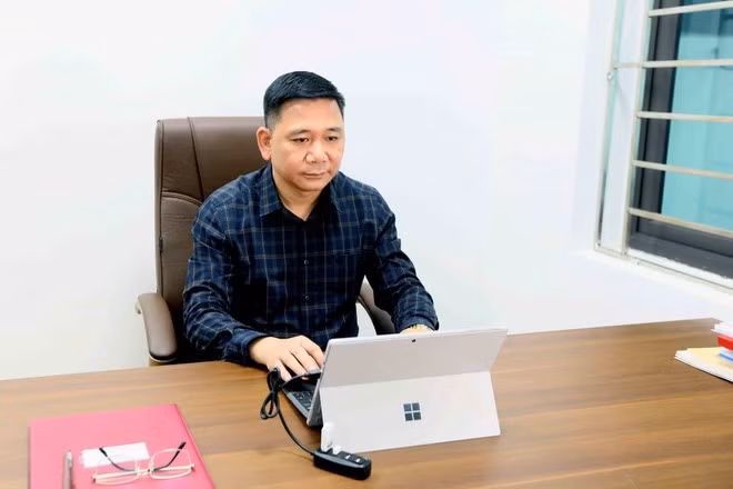 El subsecretario permanente del Comité partidista de la comuna de Binh Thuan, Lo Van Thoa. (Foto: VNA)