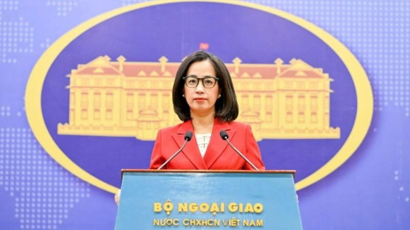 La portavoz de la Cancillería vietnamita, Pham Thu Hang. (Foto: Ministerio de Relaciones Exteriores)