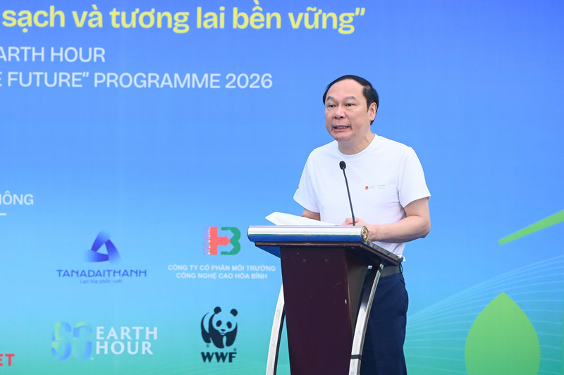 El viceministro de Agricultura y Medio Ambiente, Le Cong Thanh, habla en el evento. (Foto: daibieunhandan.vn)