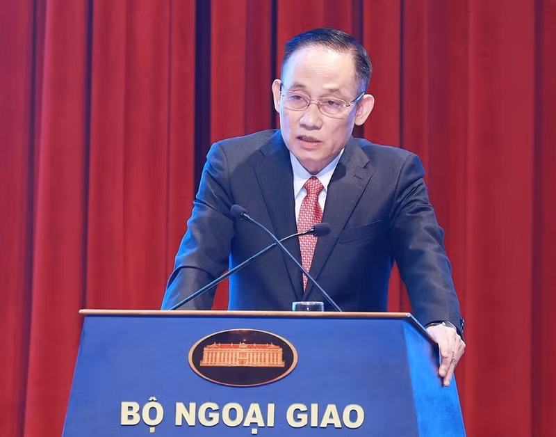 El ministro de Relaciones Exteriores, Le Hoai Trung. (Foto: VNA)