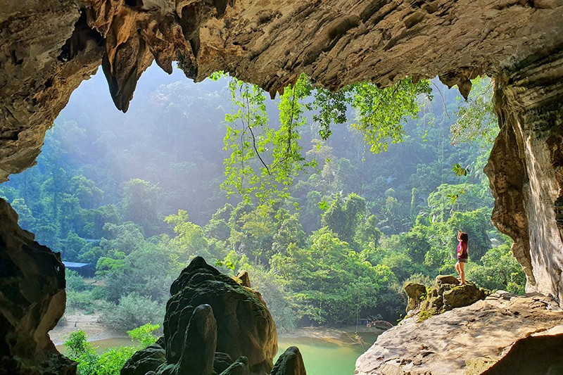 Hermoso paisaje del sistema de cuevas Tu Lan en el Parque Nacional Phong Nha-Ke Bang. (Foto: Nhan Dan)