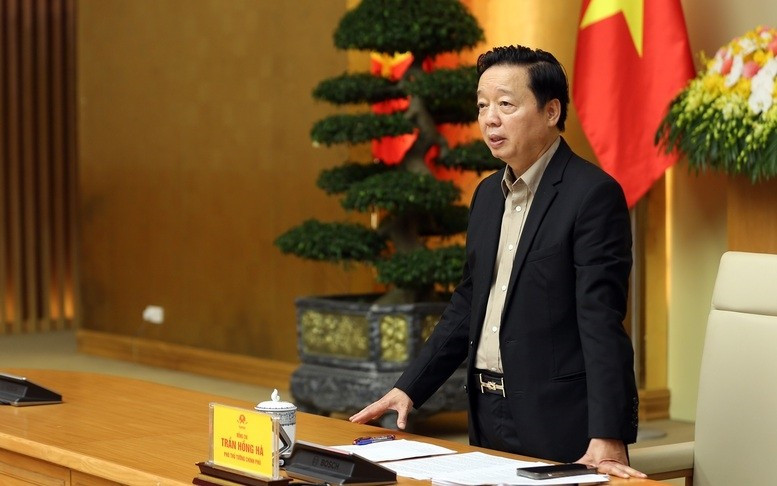 El viceprimer ministro de Vietnam, Tran Hong Ha, habla en el evento. (Foto: baochinhphu.vn)