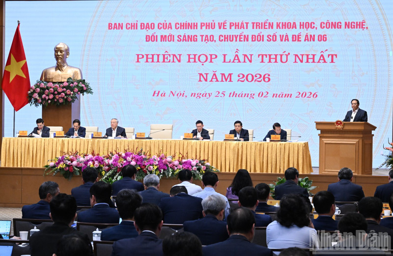El primer ministro de Vietnam, Pham Minh Chinh, habla en el evento. (Foto: Nhan Dan)
