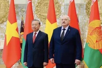 El secretario general del Partido Comunista de Vietnam, To Lam (izquierda) y el presidente bielorruso, Aleksandr Lukashenko. (Foto: VNA)