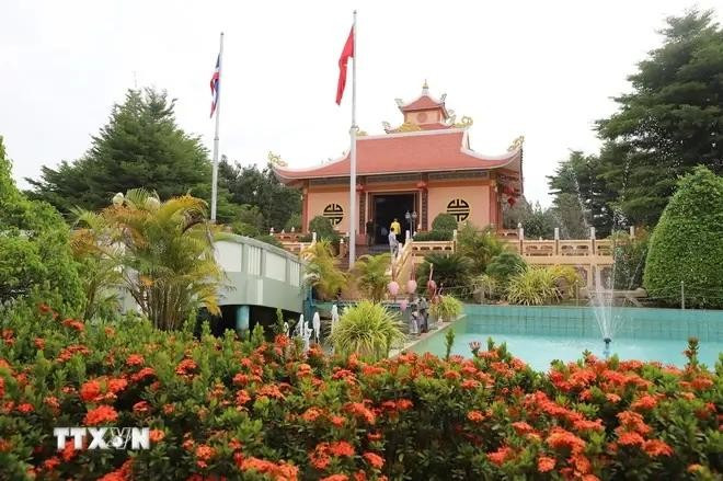 La memorial del Presidente Ho Chi Minh en la aldea May de la provincia de Nakhon Phanom. (Foto: VNA)