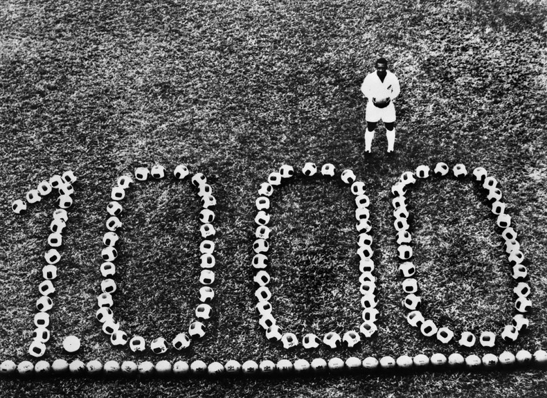 En 1969, Pelé había marcado mil goles en el fútbol nacional e internacional. (Fotografía: Getty Images) En 1969, Pelé había marcado mil goles en el fútbol nacional e internacional. (Fotografía: Getty Images)