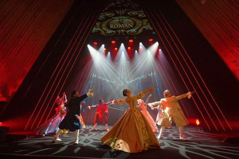 Una actuación artística en el evento Una actuación artística en el evento