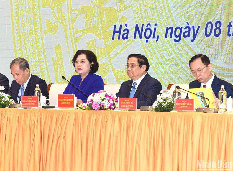 El primer ministro vietnamita, Pham Minh Chinh, en la cita. El primer ministro vietnamita, Pham Minh Chinh, en la cita.