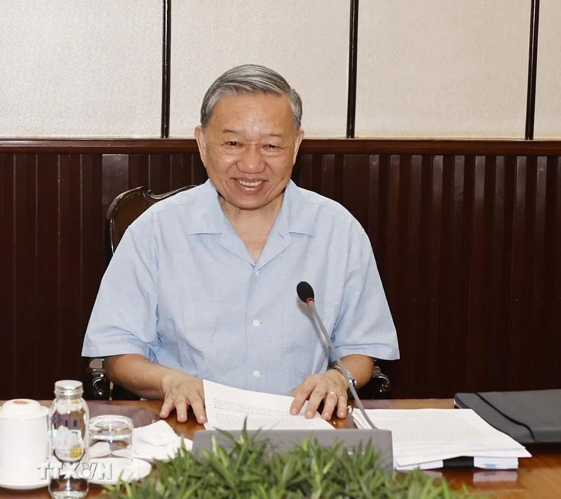 El secretario general del Partido Comunista y presidente de Vietnam, To Lam, en la cita.