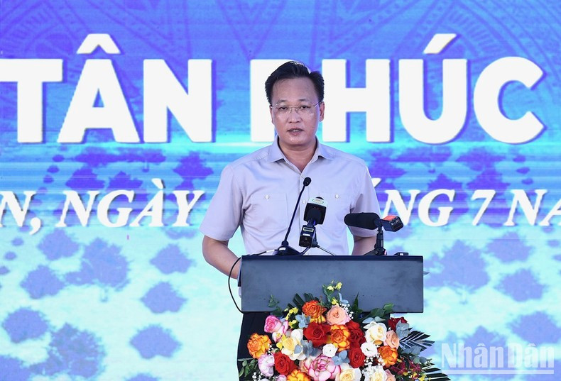 El secretario del Comité del Partido de Hung Yen, Nguyen Huu Nghia, interviene en la cita. El secretario del Comité del Partido de Hung Yen, Nguyen Huu Nghia, interviene en la cita.