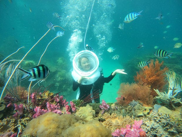 Caminar bajo el mar con un casco tipo astronauta es una experiencia que no debes perderte cuando visites Hon Thom Caminar bajo el mar con un casco tipo astronauta es una experiencia que no debes perderte cuando visites Hon Thom
