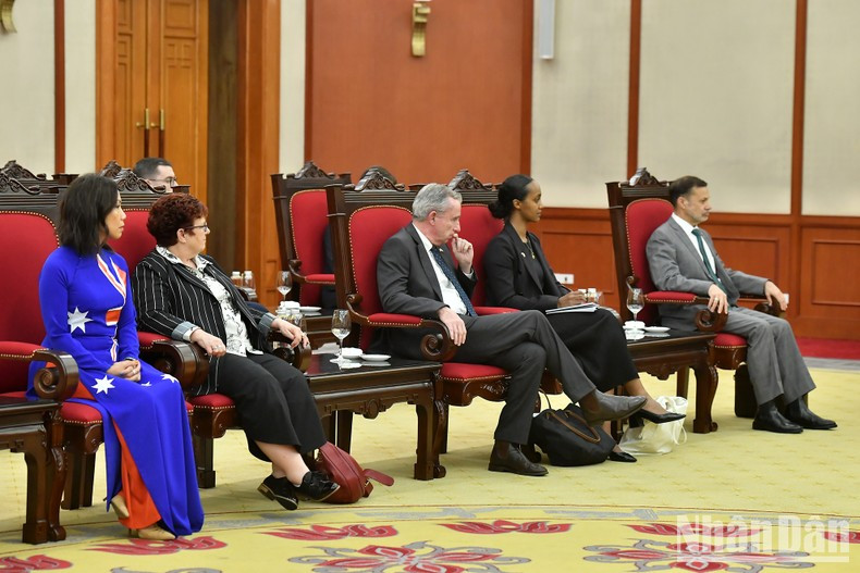 Delegados australianos en la cita. Delegados australianos en la cita.