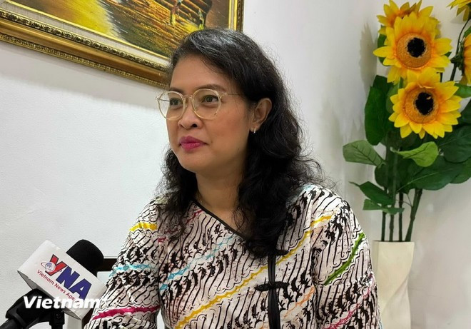 Dinna Prapto Raharja, asesora principal de Políticas del Instituto de Investigación y Capacitación en Políticas Sinérgicas. (Foto: VNA) Dinna Prapto Raharja, asesora principal de Políticas del Instituto de Investigación y Capacitación en Políticas Sinérgicas. (Foto: VNA)