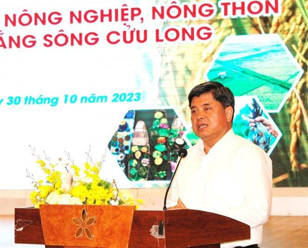 El viceministro de Agricultura y Desarrollo Rural de Vietnam Tran Thanh Nam habla en el evento (Foto:VNA) El viceministro de Agricultura y Desarrollo Rural de Vietnam Tran Thanh Nam habla en el evento (Foto:VNA)