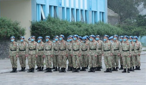 Oficiales de mantenimiento de la paz (Foto: VNA) Oficiales de mantenimiento de la paz (Foto: VNA)