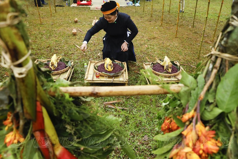 Las ofrendas a Nang Hai fueron preparadas con mucho cuidado. Las ofrendas a Nang Hai fueron preparadas con mucho cuidado.