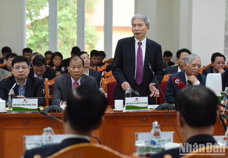 Un representante de la Asociación de Madera y Productos Silvícolas de Vietnam. Un representante de la Asociación de Madera y Productos Silvícolas de Vietnam.