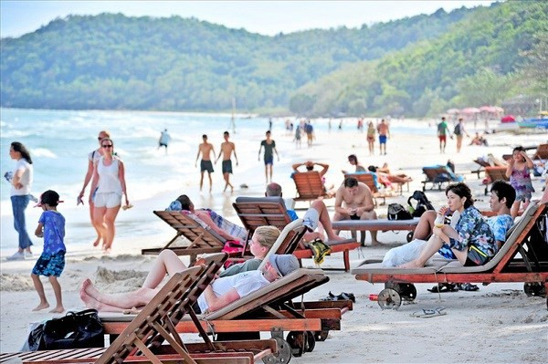 Un sitio turístico en Kien Giang (Foto: VNA) Un sitio turístico en Kien Giang (Foto: VNA)