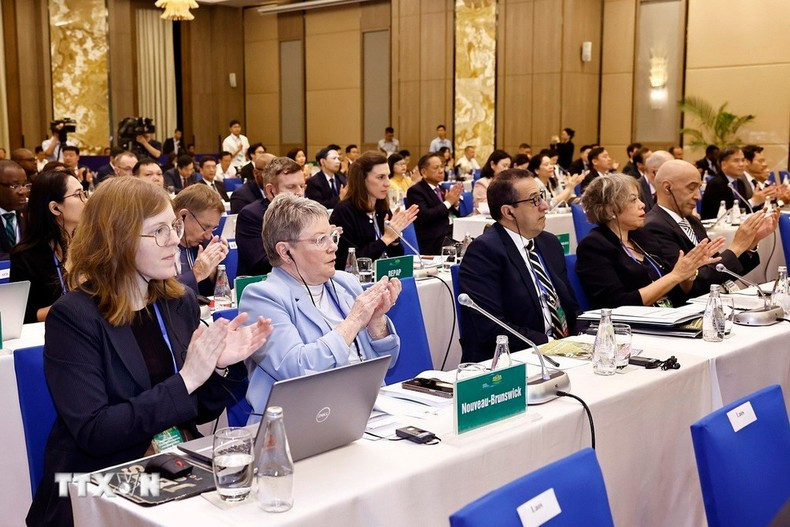 Asistentes a la ceremonia de apertura del Foro. (Foto: VNA) Asistentes a la ceremonia de apertura del Foro. (Foto: VNA)