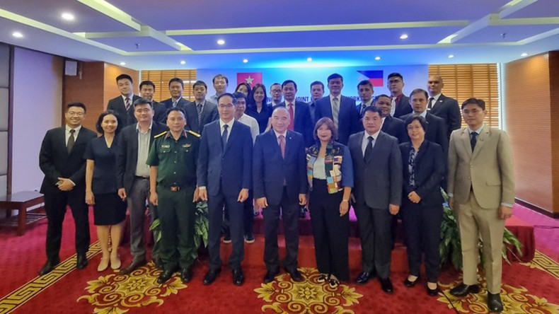 Los delegados en el acto