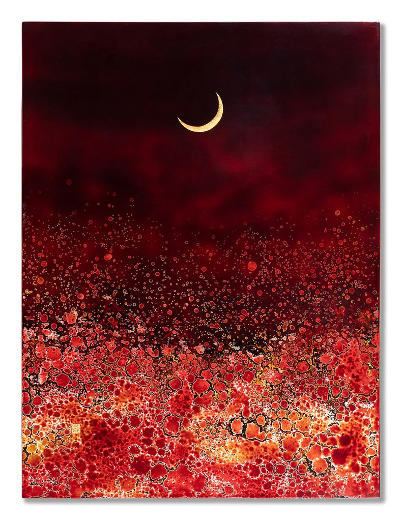 La obra “Bau Troi Bao La” (El vasto cielo). (Fotografía: Proporcionada por la artista Ando Saeko)